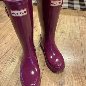 Girls Hunter Boots Size 3